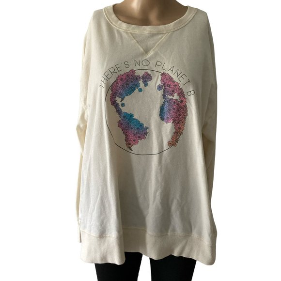 Fifth Sun There is No Planet B Size 2XL Environmentally Friendly Size 2X Sweatsh - Picture 1 of 10
